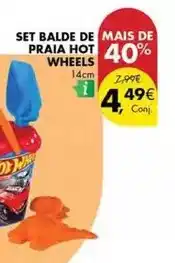 Pingo Doce Hot wheels - set balde de praia promoção