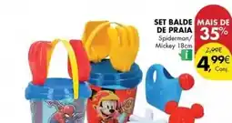 Pingo Doce Spiderman - set balde de praia promoção