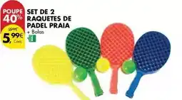 Pingo Doce Set de 2 raquetes de padel praia promoção
