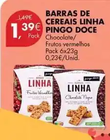 Pingo Doce Pingo doce - barras de cereais linha promoção