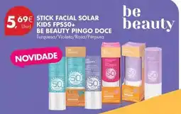Pingo Doce Be beauty - stick facial solar kids fps50+ promoção