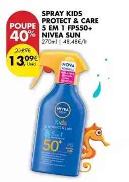 Pingo Doce Nivea - spray kids protect & care 5 em 1 fps50+ sun promoção
