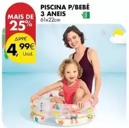 Pingo Doce Piscina p/bebé 3 aneixs promoção