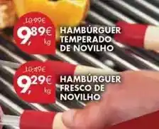 Pingo Doce Hambúrguer temperado de novilho promoção