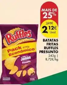 Pingo Doce Ruffles - batatas fritas promoção