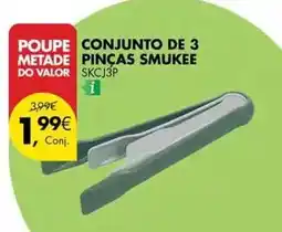 Pingo Doce Smukee - conjunto de 3 pincas promoção