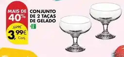 Pingo Doce Conjunto de 2 tacas de gelado promoção