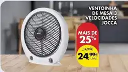 Pingo Doce Jocca - ventinha de mesa 3 velocidades promoção