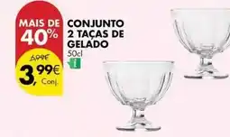Pingo Doce Conjunto 2 taças de gelado promoção