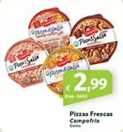 Roque Supermercados Pizzas Frescas Campofrio promoção