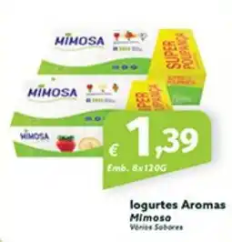 Roque Supermercados logurtes Aromas Mimosa promoção