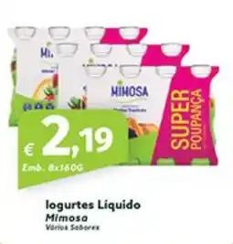 Roque Supermercados logurtes Liquido Mimosa promoção