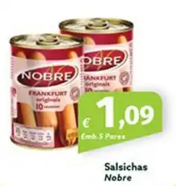 Roque Supermercados Salsichas Nobre promoção