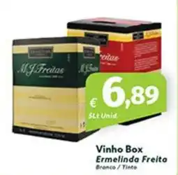Roque Supermercados Vinho Box Ermelinda Freita promoção