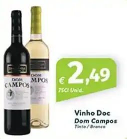 Roque Supermercados Vinho Doc Dom Campos promoção