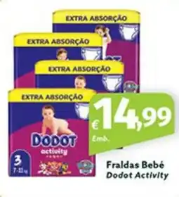 Roque Supermercados Fraldas Bebé Dodot Activity promoção