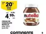 Continente Ferrero rocher - creme de chocolate nutella promoção