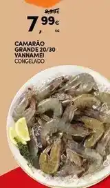 Continente Camarão grande 20/30 promoção