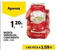 Continente Continente - batata vermelha promoção