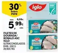 Continente Iglo - filetes de dourada/robalo asc promoção