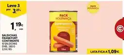 Continente Continente - salsichas frankpurt promoção