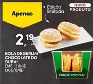 Continente Bola de berlim chocolate do promoção