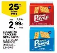 Continente Pavesi - bolachas crackers gran promoção