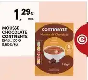 Continente Continente - mousse chocolate promoção