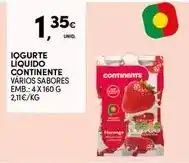 Continente Continente - iogurte líquido promoção