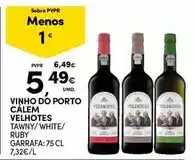 Continente Velhotes - vinho do porto calem promoção