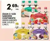 Continente Continente - água c/ gás sabores promoção