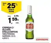 Continente Stella artois - cerveja c/ alcool promoção