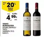 Continente Burmester - vinho promoção