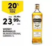 Continente Bushmills - whisky promoção