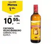 Continente Velho barreiro - cachaça promoção