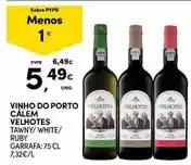 Continente Calém velhotes - vinho do porto promoção