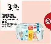 Continente Continente - toalhitas hidratacao contiente do bebé promoção