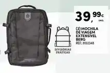 Continente Mochila de viagem extensivel promoção