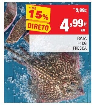 Continente Raia +1kg Fresca promoção
