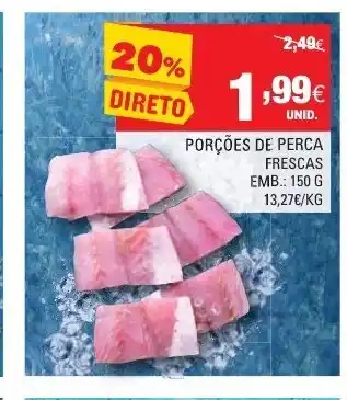 Continente Porções de Perca Frescas 150g promoção