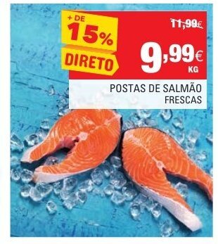 Continente Postas de Salmão Frescas promoção