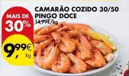 Pingo Doce Pingo doce - camarão cozido 30/50 promoção