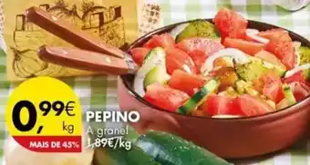 Pingo Doce A+ - pepino promoção