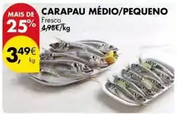 Pingo Doce Carapau medio/ pequeno promoção