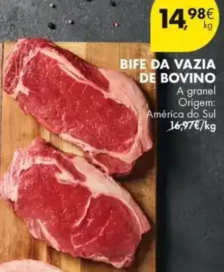 Pingo Doce A+ - bife da vazia de bovino promoção