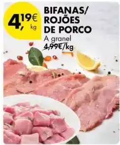 Pingo Doce A+ - bifanas/ rojoes de porco promoção