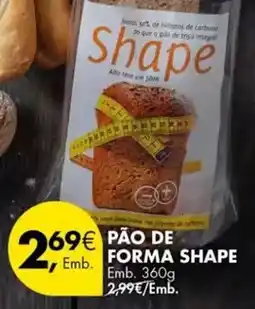 Pingo Doce Shape - pao de forma shape promoção