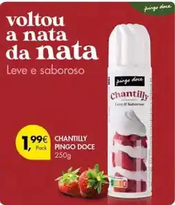 Pingo Doce Pingo doce - chantilly promoção