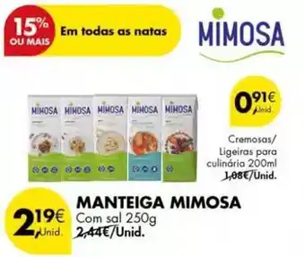Pingo Doce Mimosa - manteiga promoção