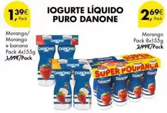 Pingo Doce Danone - iogurte liquido puro promoção